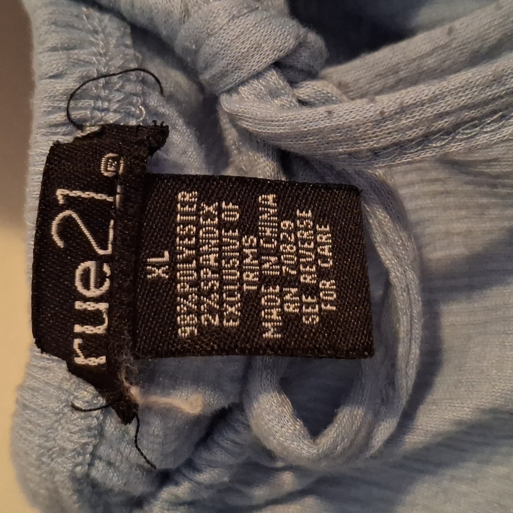 Light Blue Ruched Top - Picture 2 of 3